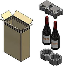 Load image into Gallery viewer, Universal Wine Shipping Box (2 Bottle Pack)