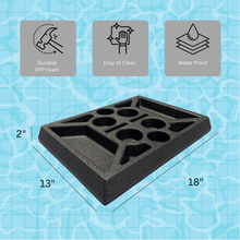 Load image into Gallery viewer, Floating Pool Drink and Food Serving Tray, Foam Material, Designed for Swimming Pools, Hot tubs
