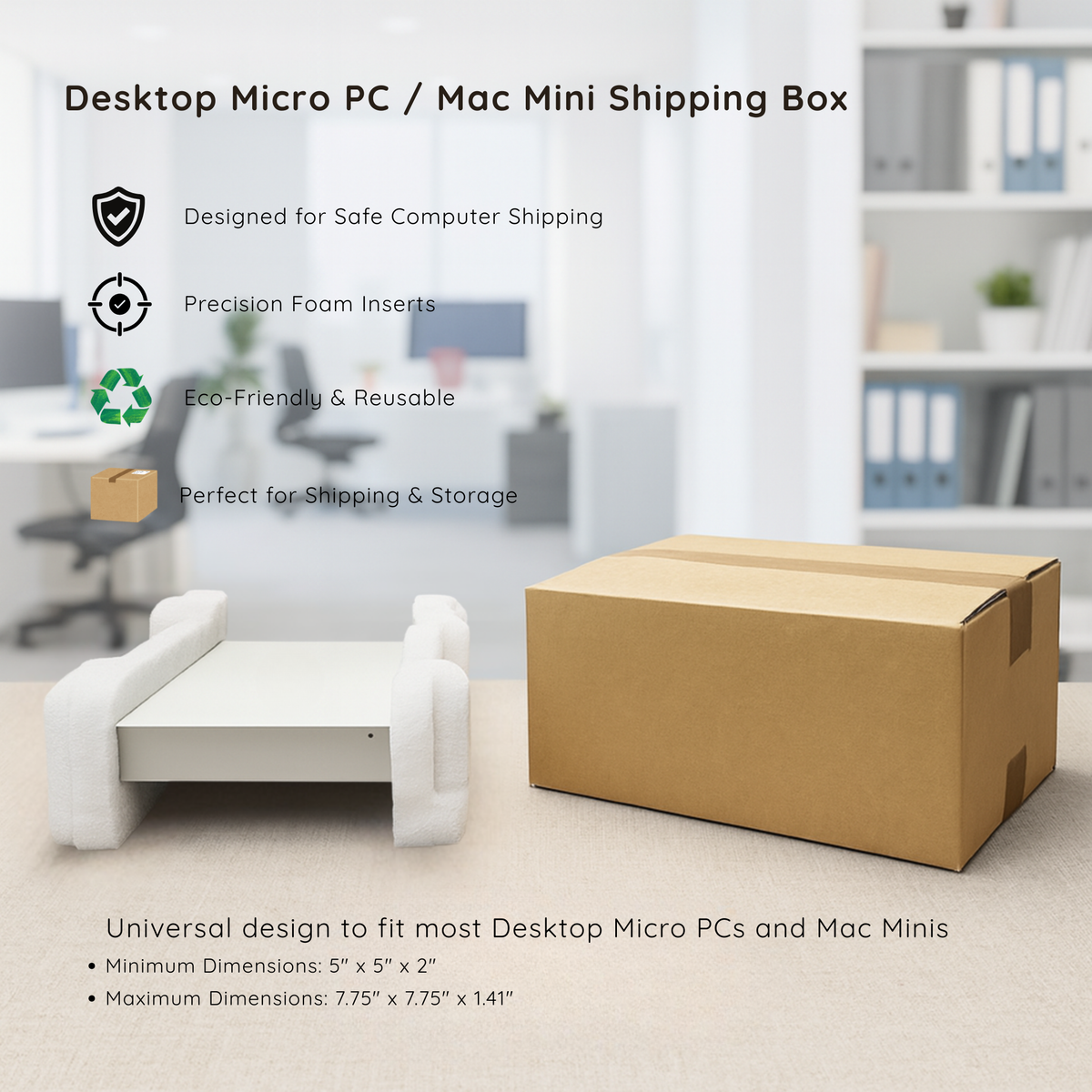 Mac Computer Desktop Box Desktop Micro PC & Mac Mini Shipping Box – EPE USA