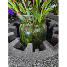 Load image into Gallery viewer, EPE Floral Arrangement Transport Tray, 5 Holes, 24 x 24 x 9 inches, Black, Adjustable for 2-8 inch Vases
