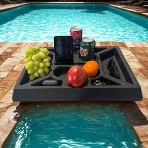 Floating Pool Drink and Food Serving Tray, Foam Material, Designed for Swimming Pools, Hot tubs