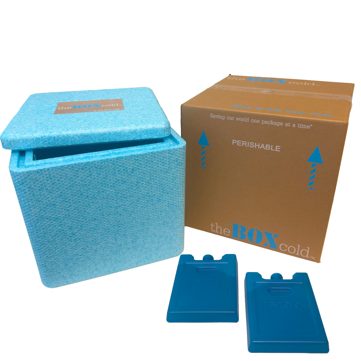 Insulated Cold Shipping Box with Foam Cooler, Reusable, Recyclable, and Multi-Purpose, EPE USA theBOXcold